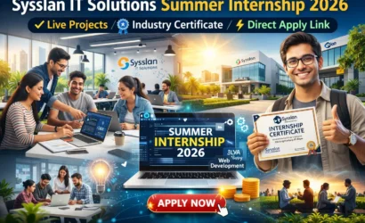 Sysslan IT Solutions Summer Internship 2026